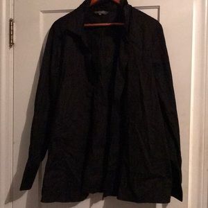 Black button down shirt